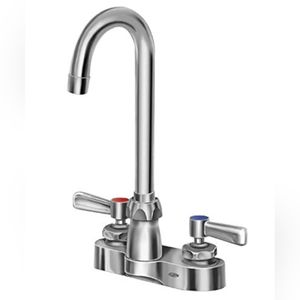 Zurn Z812A1-XL-3F 4" Center Set Faucet with 3-1/2" Gooseneck and Lever Handle, 0